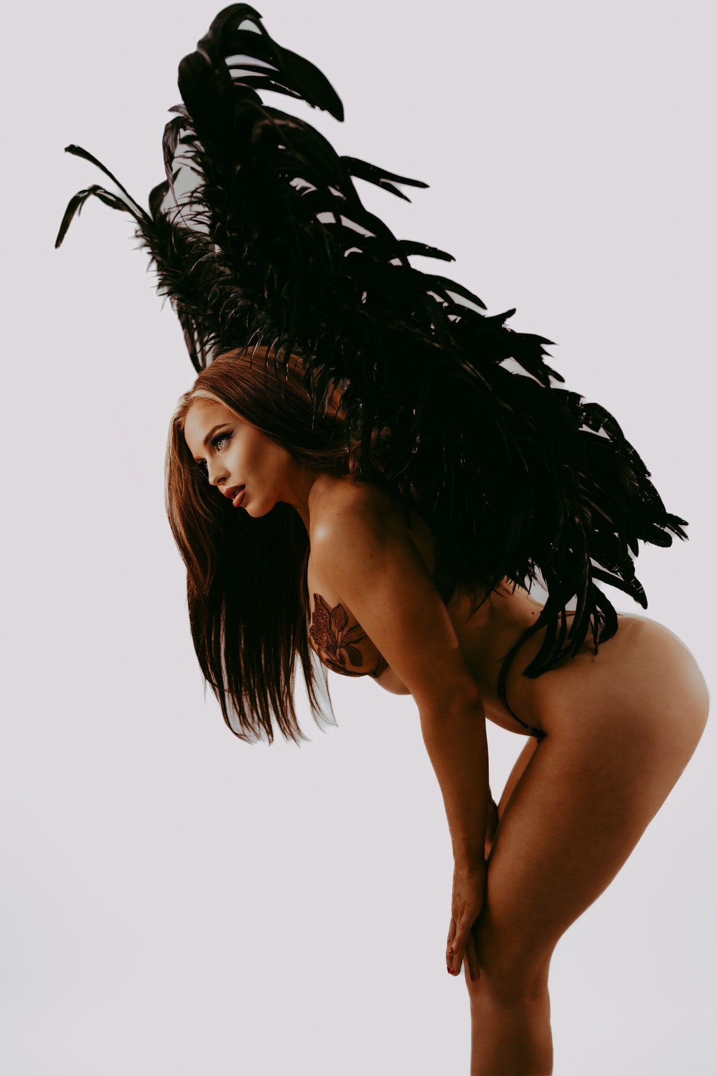 Large black wings